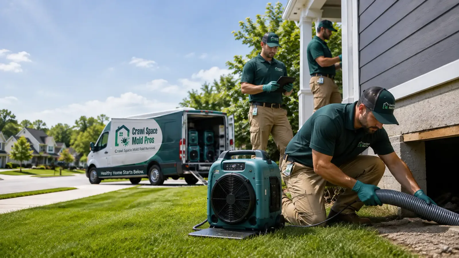 Crawl Space Mold Removal in Jamestown, KS